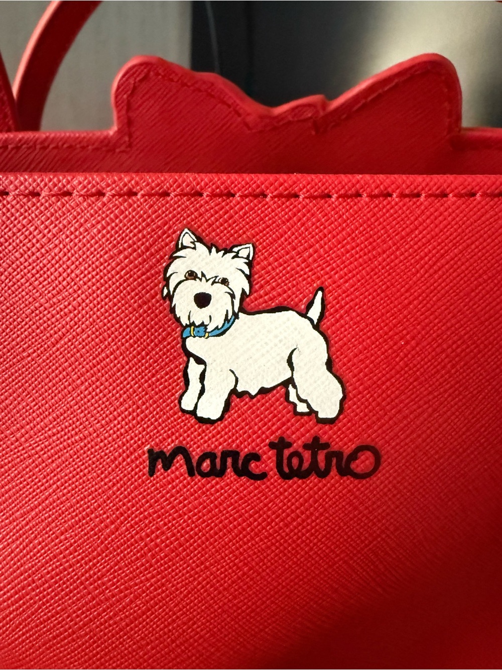Marco Tetro Whimsical Westie Hand Bag/Shoulder Bag w/ matching wristlet Wallet - Picture 3 of 12